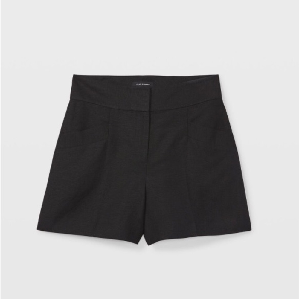 NWT|Club Monaco|Tailored|Black Linen Shorts